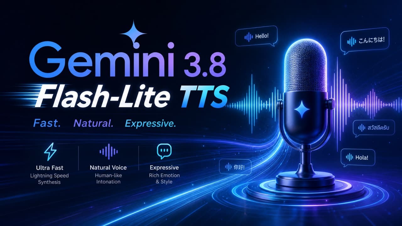 Gemini 3.8 Flash-Lite TTS preview